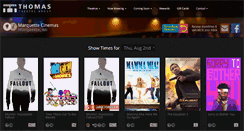 Desktop Screenshot of marquettecinemas.com